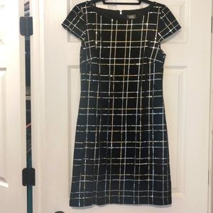 Vince Camuto Black Sequin dress NWT 8 velvet
